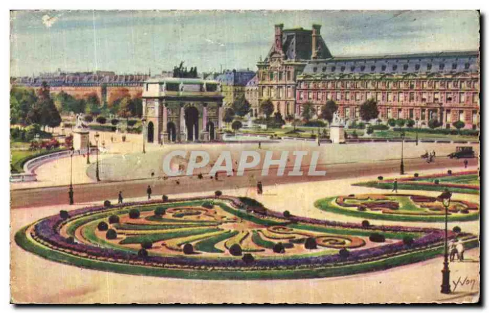 Place du Carrousel — Paris — Künstlereditionen Y. ON - Vorderseite