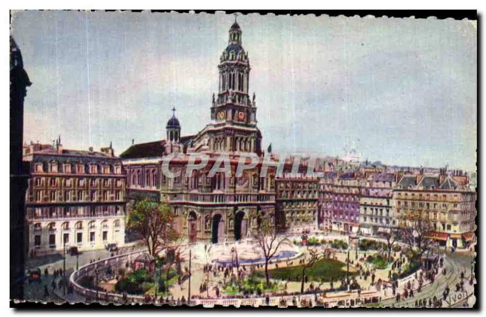 A Igreja da Trindade — Paris — Edições Yvon - Frente