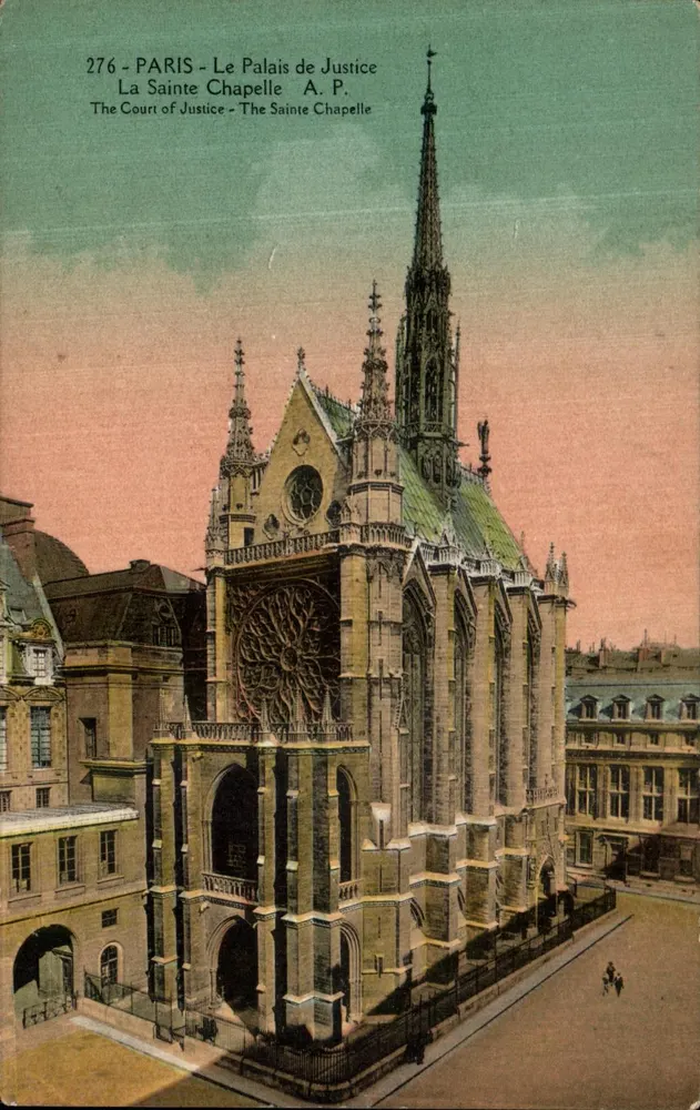 Paris - Die Sainte Chapelle — Palast der Gerechtigkeit — A.P. 276 - Vorderseite