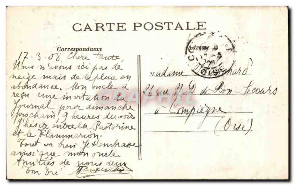 Paris — Grabmal von Vauban — Hôtel des Invalides — C. M. n°1012 - Rückseite