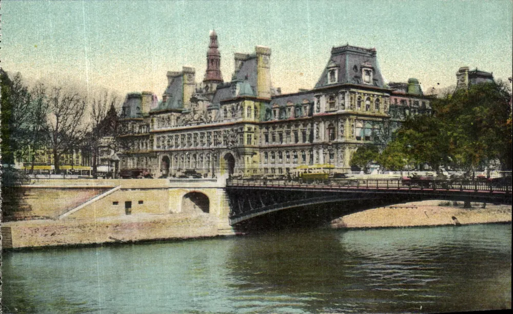 Paris — Das Rathaus und der Pont d'Arcole — Édition La Cigogne, Paris - Vorderseite