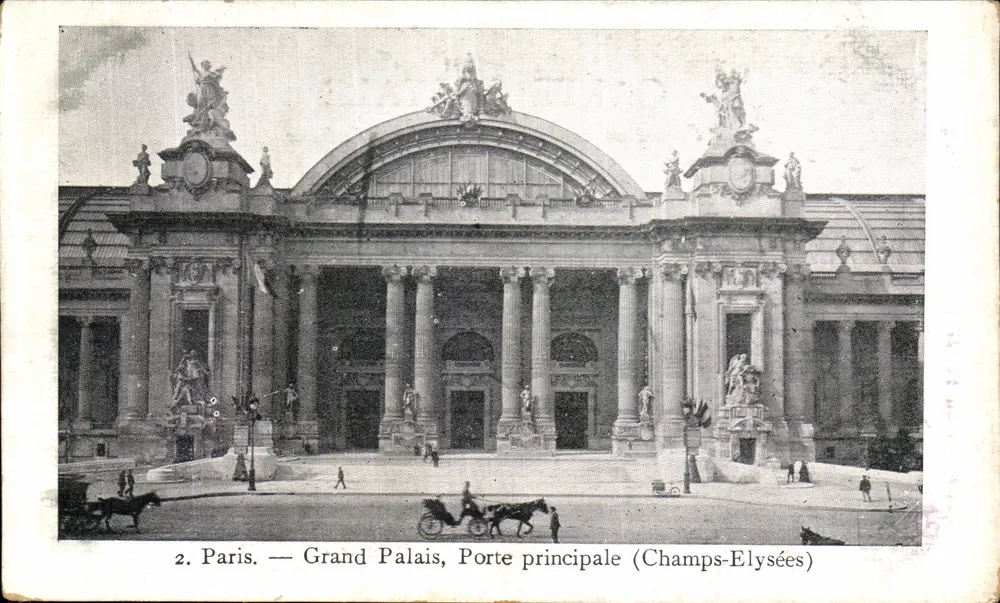 Paris — Grand Palais, Haupteingang (Champs-Élysées) — Sammlung von Le Petit Parisien, Nr. 2 - Vorderseite
