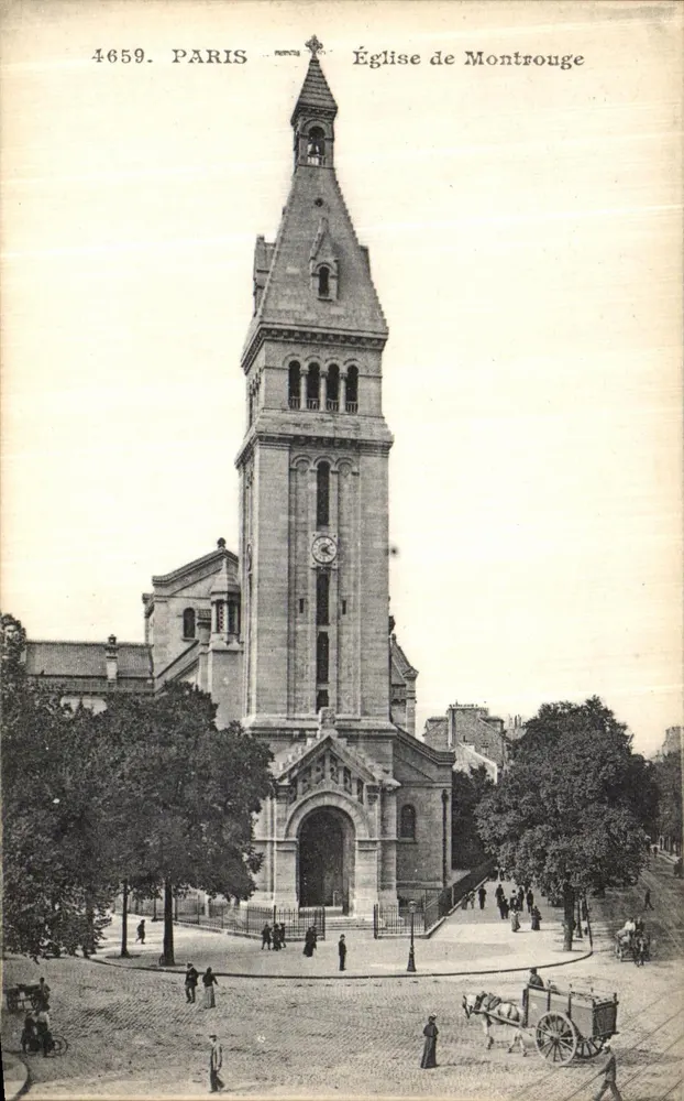 Igreja de Montrouge — Paris — Editor R. Le Doly, n° 4659 - Frente