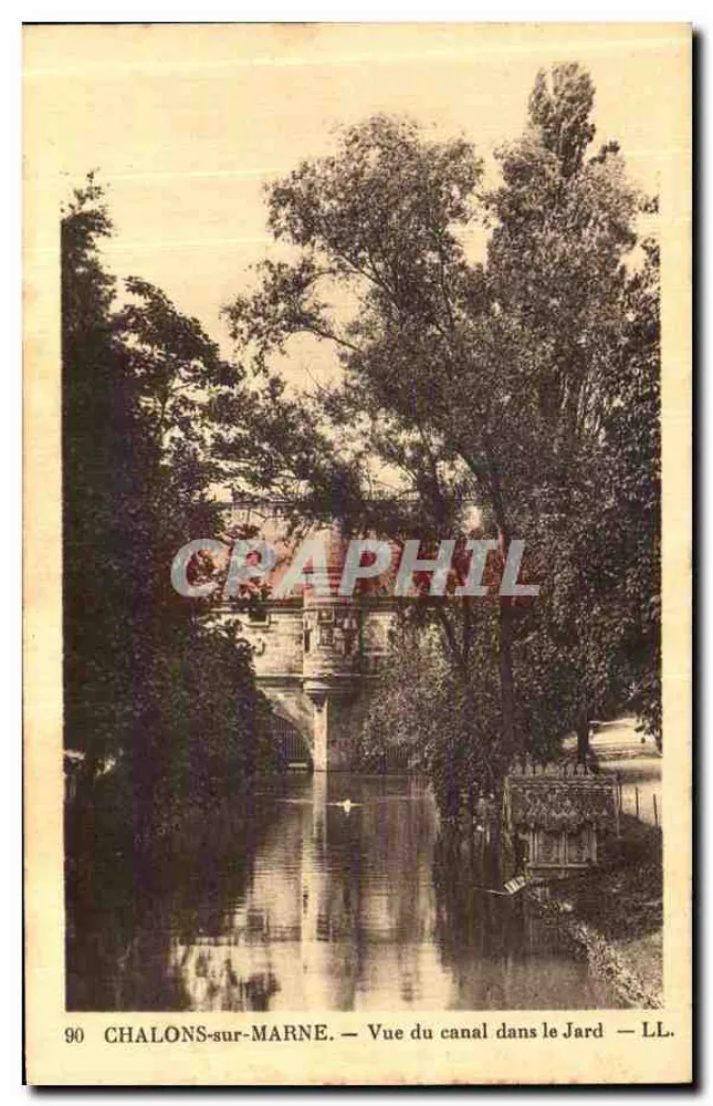 Chalons-sur-Marne — Ansicht des Kanals im Jard — LL. - Vorderseite