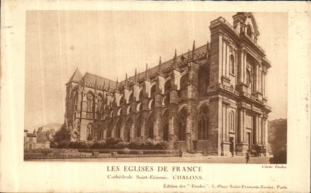 Kathedrale Saint-Étienne — Chalons — Ausgabe der 'Études', 5, Place Saint-François-Xavier, Paris - Vorderseite
