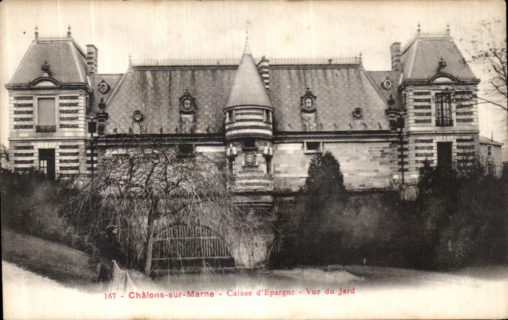 Châlons-sur-Marne - Caisse d'Epargne - Ansicht des Gartens - Vorderseite
