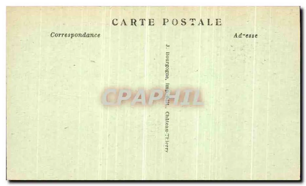 Chalons-sur-Marne — Vista panorâmica — J. Bourgogne, impressor, Château-Tierry - Verso