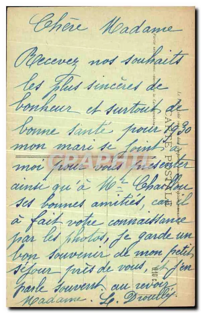Chalons-sur-Marne — Der Garten und seine Promenaden — V. Thuillier, Verlag, Reims, Nr. 35 - Rückseite