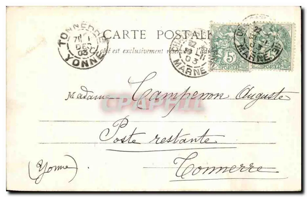 La Marne & O Barragem — Jaulous-sur-Marne — editor não identificado - Verso