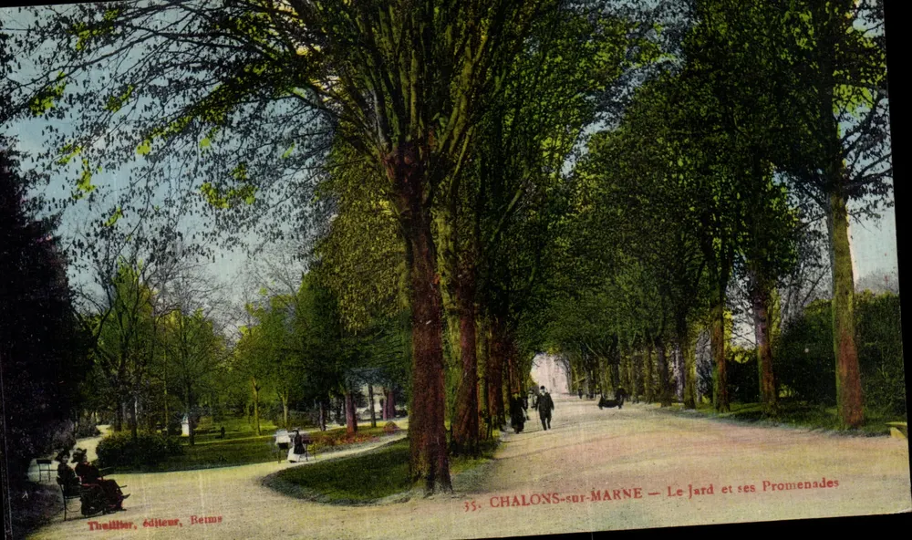 Chalons-sur-Marne — Der Garten und seine Promenaden — Thellier, Verlag, Reims - Vorderseite