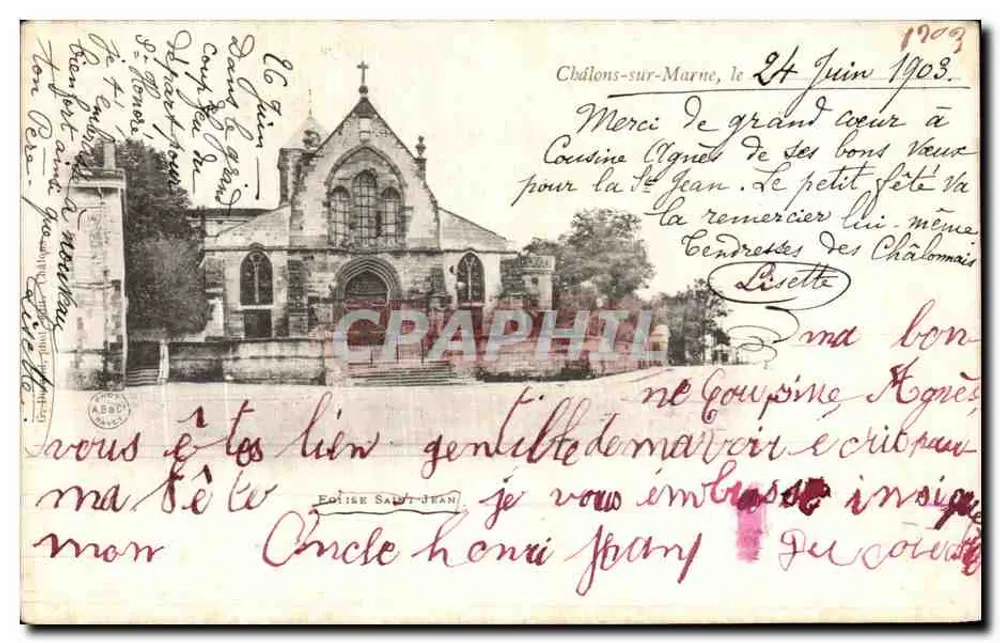 Igreja de São João — Châlons-sur-Marne — Editor São João - Frente