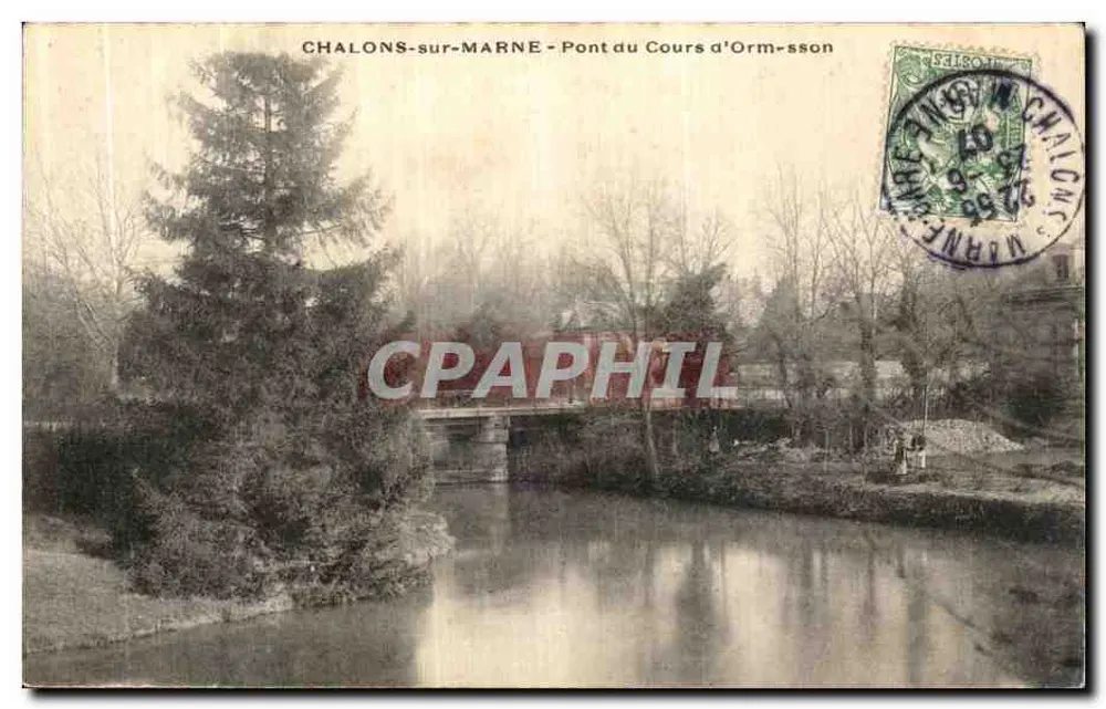Châlons-sur-Marne — Pont du Cours d'Ormsson — éditeur non visible - Frente