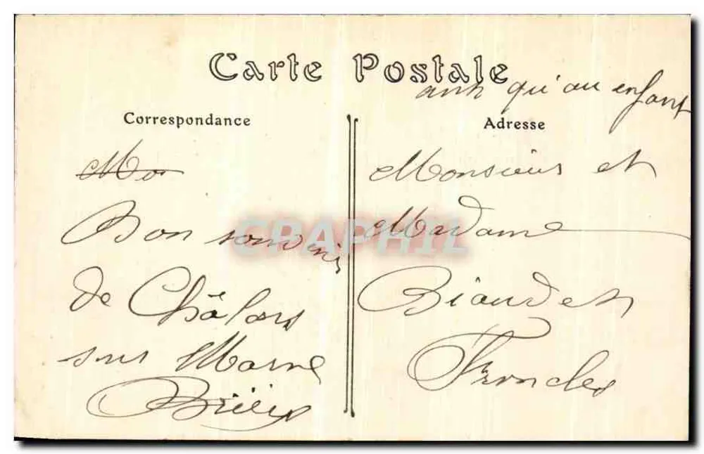 Châlons-sur-Marne — O Monumento Carnot — ND. Fot. n°21 - Verso