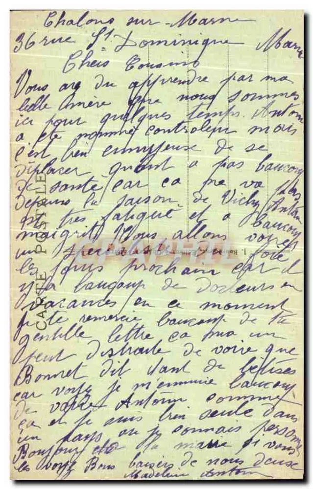 Chalons-sur-Marne — Lungofiume Notre-Dame — Ed. J. B. n° 90 - Verso
