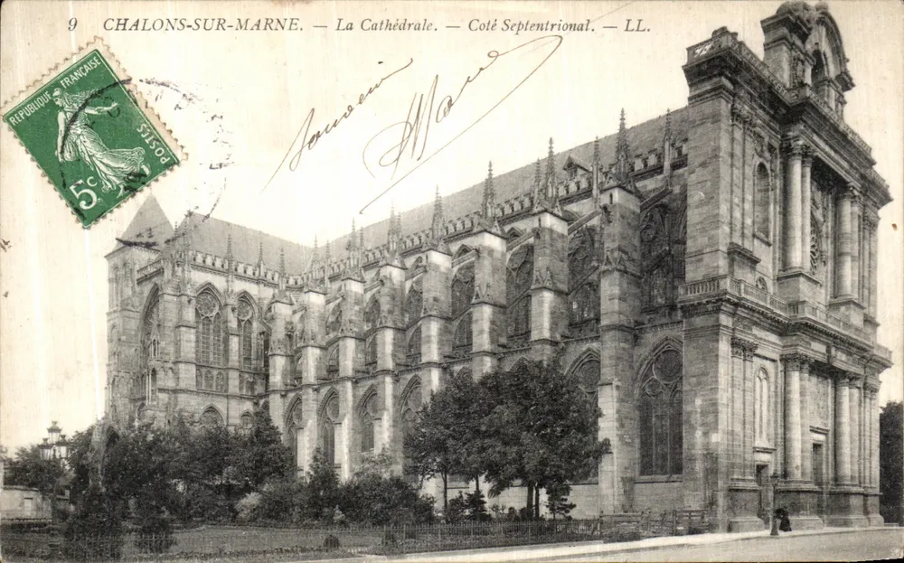 Chalons-sur-Marne — Die Kathedrale — Nordseite — LL. - Vorderseite