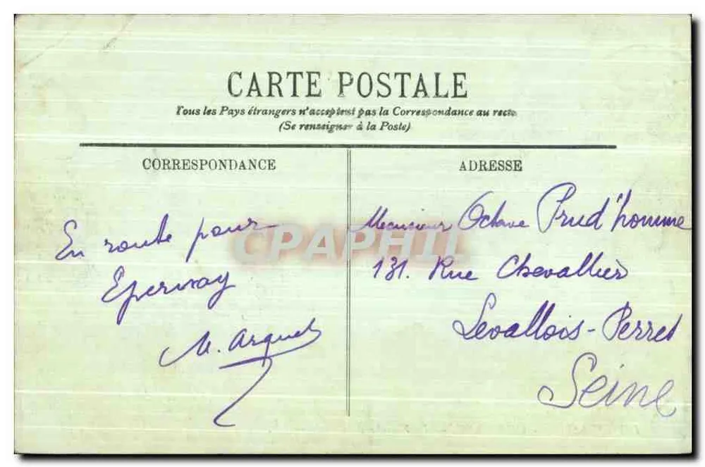 Chalons-sur-Marne — La Fourche du Canal — LL. n°150 - Verso