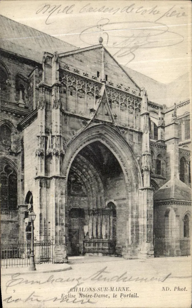 Châlons-sur-Marne — Kirche Notre-Dame, der Portal — ND. Phot. - Vorderseite