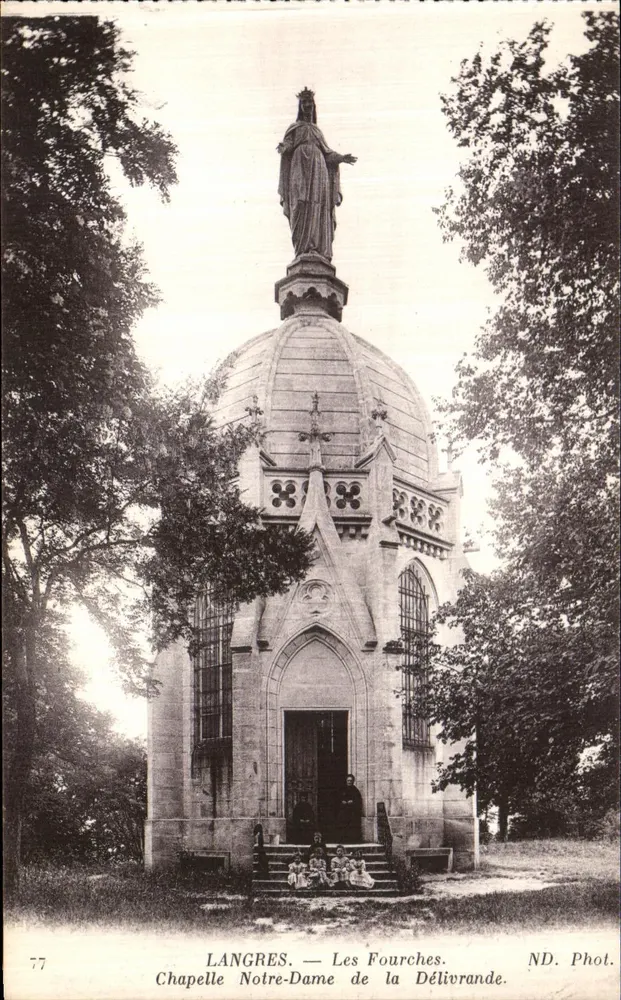 Langres — Les Fourches. Kapelle Notre-Dame de la Délivrande — ND. Phot. - Vorderseite