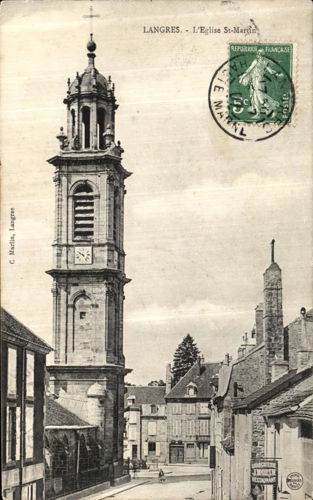 Langres - De Kerk van Sint-Maarten — C. Marlin, Langres - Voorkant