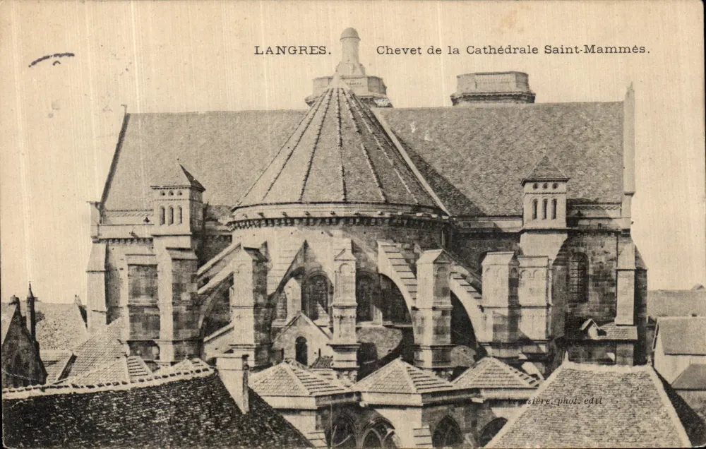 Langres — Chevet der Kathedrale Saint-Mammès — Bergerie phot. publ. - Vorderseite