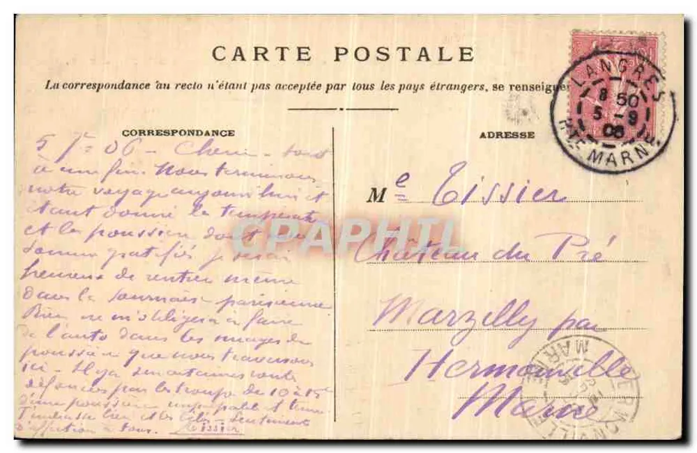 Langres — Chevet der Kathedrale Saint-Mammès — Bergerie phot. publ. - Rückseite