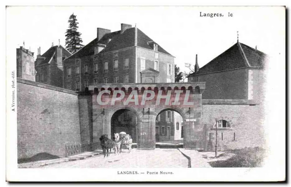 Langres — Porta Nova — A. Varsaine, fot.edit. - Frente