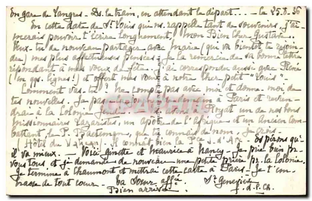 Langres — Die Mauern — Gehweg — LL - Rückseite