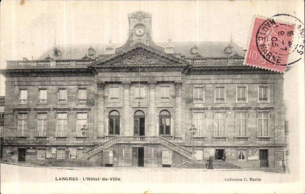 Langres - O Hotel de Ville — Coleção C. Marlin - Frente