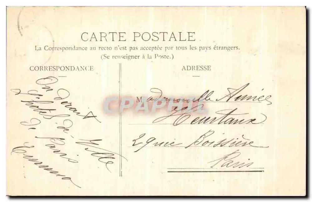 Langres - O Hotel de Ville — Coleção C. Marlin - Verso