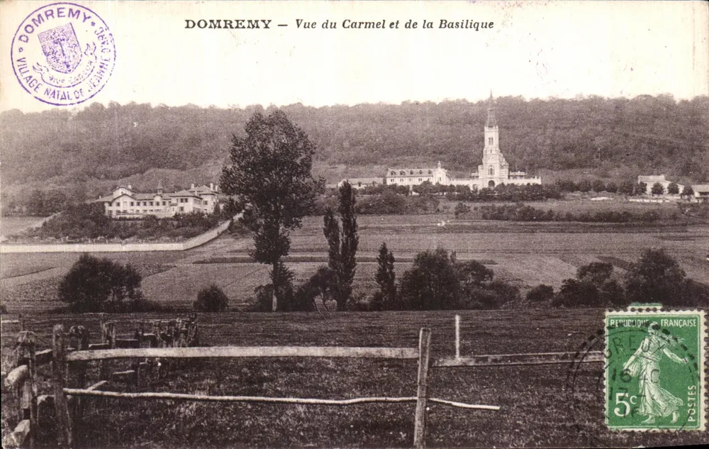 Domremy — Ansicht des Carmel und der Basilika — Geburtsort von Jeanne d'Arc - Vorderseite