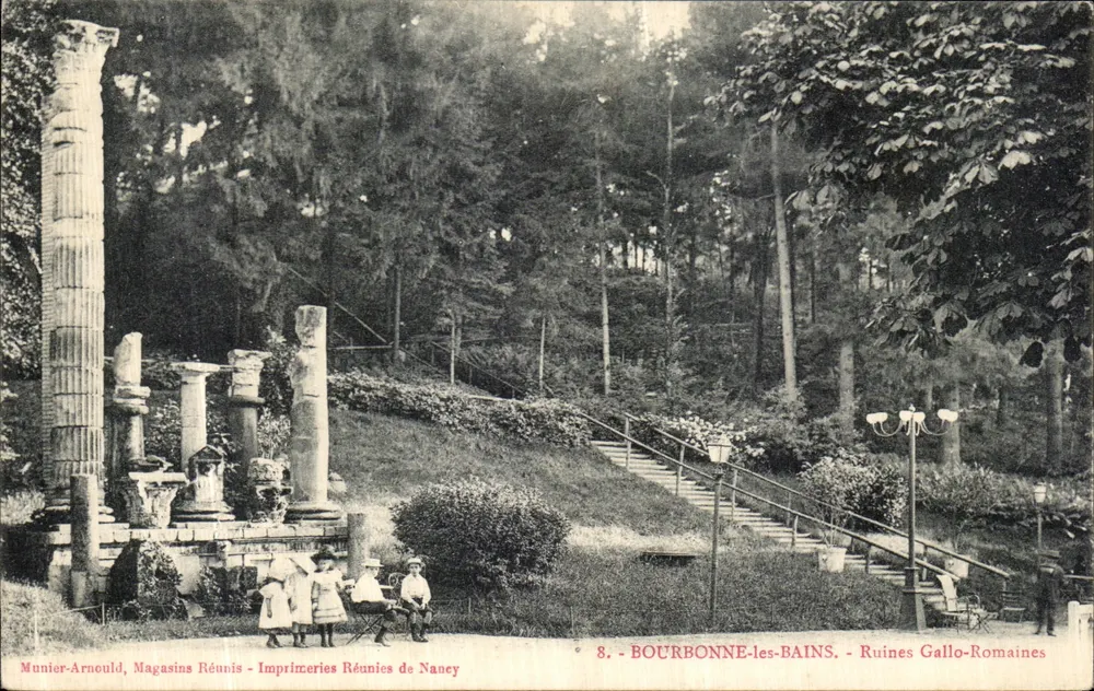 Bourbonne-les-Bains — Gallo-Römische Ruinen — Munier-Arnould, Magasins Réunis - Imprimeries Réunies de Nancy, n°8 - Vorderseite