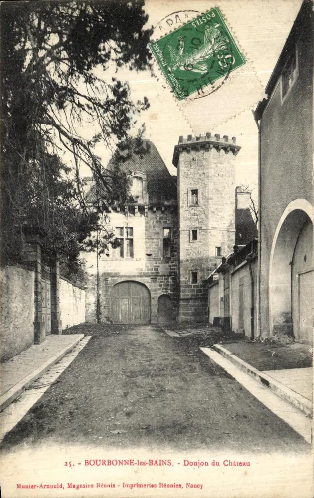 Bourbonne-les-Bains — Torre do Castelo — Munier-Arnould, Magasins Réunis, Nancy - Frente