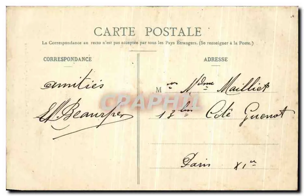 Bourbonne-les-Bains — Torre do Castelo — Munier-Arnould, Magasins Réunis, Nancy - Verso