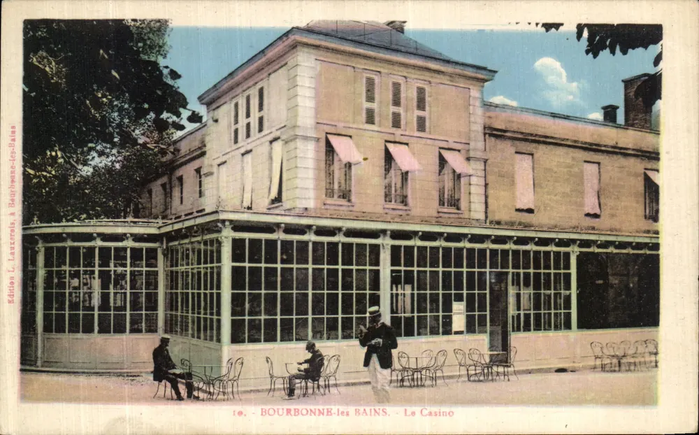 Bourbonne-les-Bains — O Casino — Edição L. Laxzrols, em Bourbonne-les-Bains - Frente