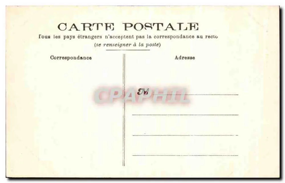 Vale de Origné — vista panorâmica com um castelo em uma colina — Choté Hamel-Vallier e Cie - Verso