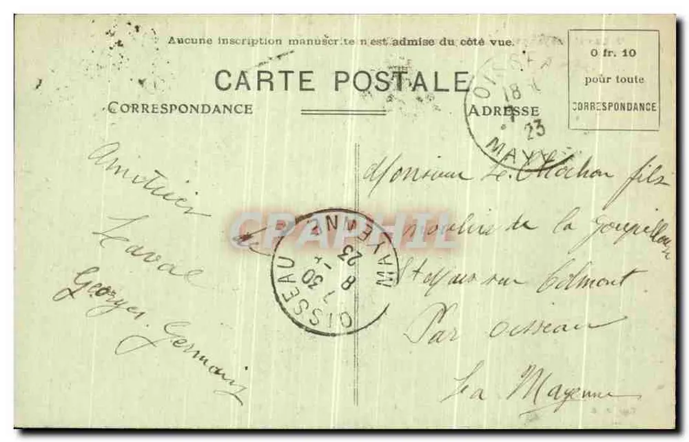 Laval (Mayenne) — A Mayenne e o Donjon — editor Duss A. B. - Verso