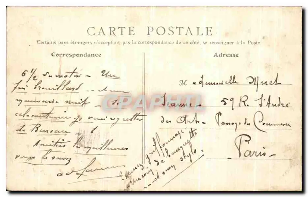 Leval - A Mayenne e o Velho Castelo — B. F., Paris, n°15 - Verso