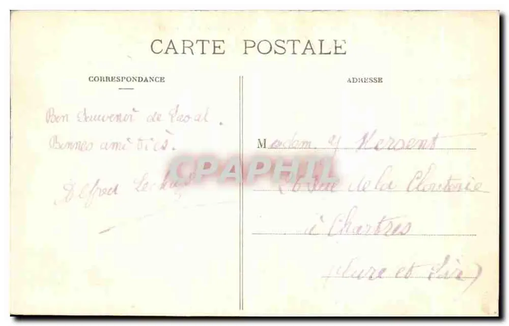 Laval — Das Schloss und das alte Schloss — N.G. Laval, n°2 - Rückseite