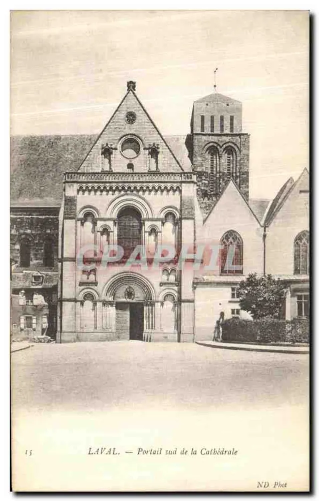 Laval — Portal sul da Catedral — ND Phot - Frente