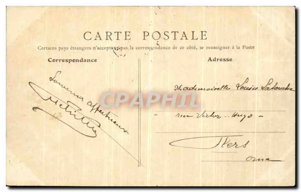 Laval — Ansicht der Ufer, Aufnahme vom Palast der Gerechtigkeit — B.F., Paris - Rückseite