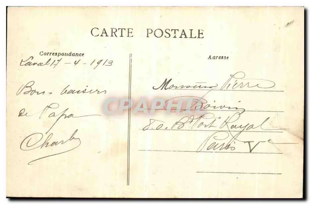 La Mayenne no Pont-Neuf — La Vallée — editada por Artaud-Nozais, Nantes - Verso
