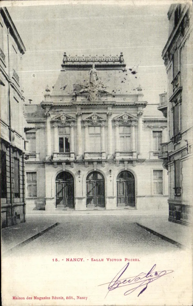 Nancy - Sala Victor Poirel — Maison des Magasins Réunis, editor, Nancy, n°15 - Anverso