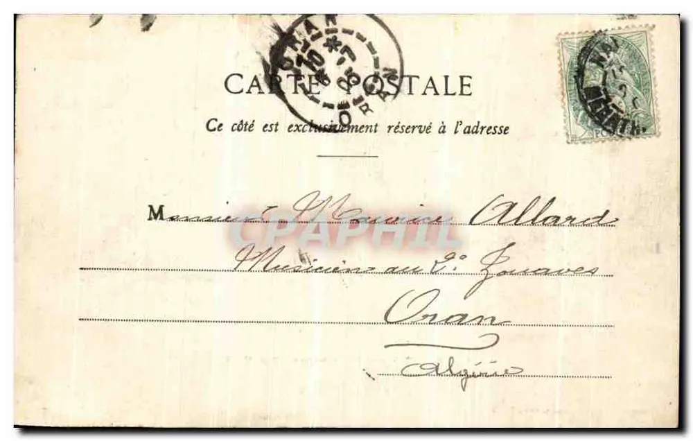NANCY — ARCO DO TRIUNFO — RUE HÉRÉ — Maison des Magasins Réunis, editor, Nancy - Verso