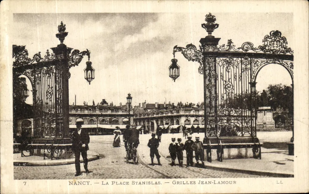 NANCY — LA PLACE STANISLAS — GRILLES JEAN-LAMOUR — Librairie V. Berger - Vorderseite