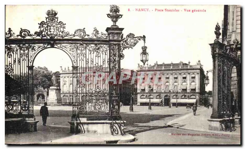 NANCY - Praça Stanislas - Vista geral — editor: Maison des Magasins Généraux, Nancy, n°8 - Frente