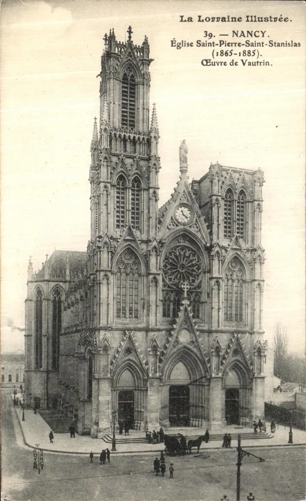 Nancy — Igreja de São Pedro e São Stanislas — La Lorraine Illustrée, n°39 - Frente