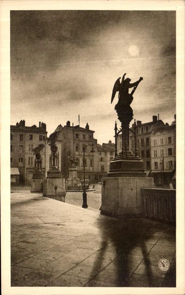 Nancy - Praça Stanislas - Pôr do Sol — Edição de Arte Jean SCHEREBECK, Nancy - Frente