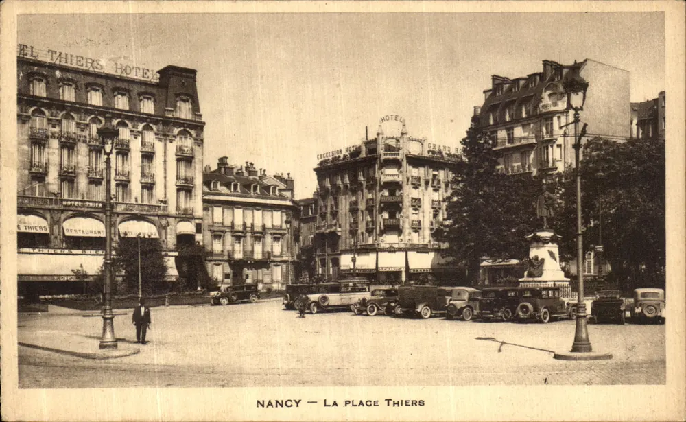 NANCY — A PLACE THIERS — Hotel Thiers e Hotel Excelsior - Frente