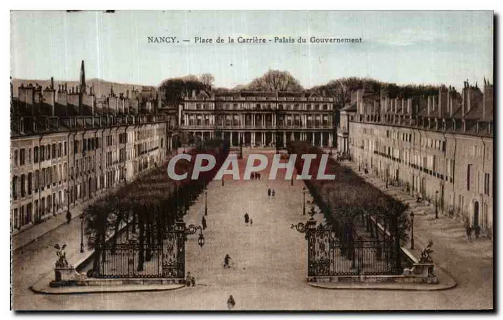 NANCY - Place de la Carrière - Palais du Gouvernement - Vorderseite