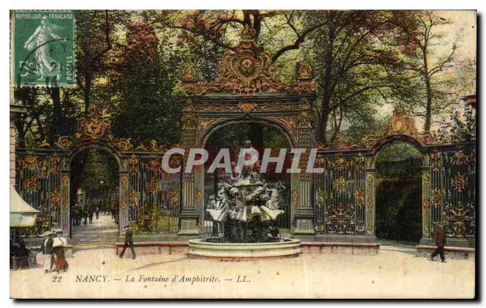 NANCY — A Fonte de Amphitrite — L.L. - Frente